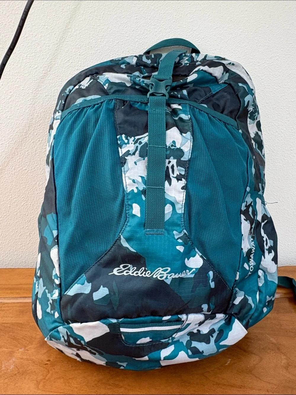 Eddie Bauer Stowaway 30L Teal Camo Backpack